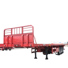 Container transportation semi truck trailer 3 axle cargo trailer sidewall removable